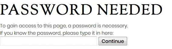 password negata